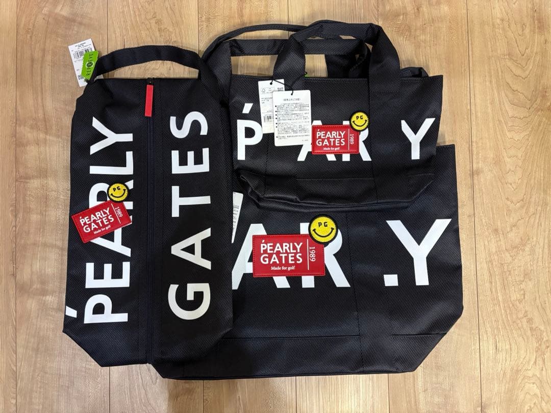 【希少品】パーリーゲイツ　トート、ポストン、シューズケース　3点セットセット