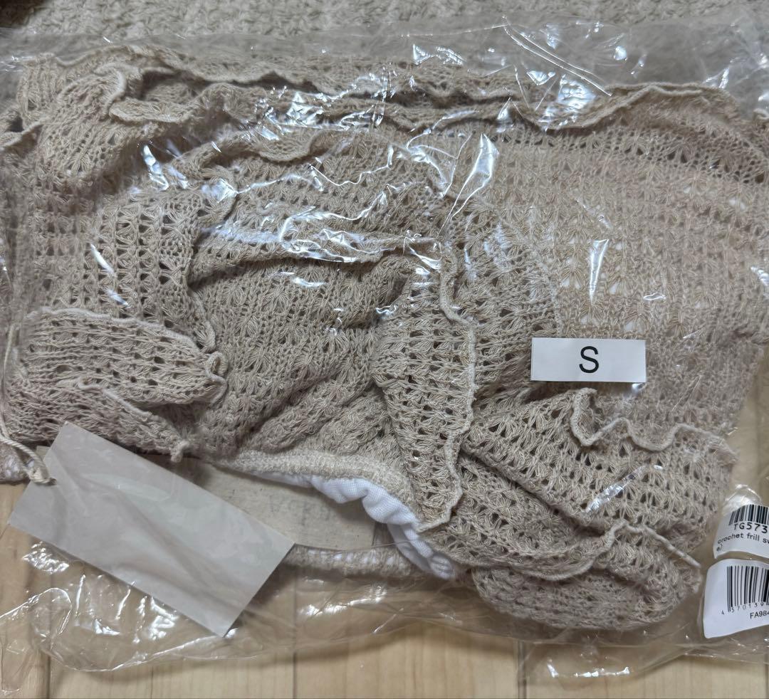 acka crochet frill swim wear S-M size新品