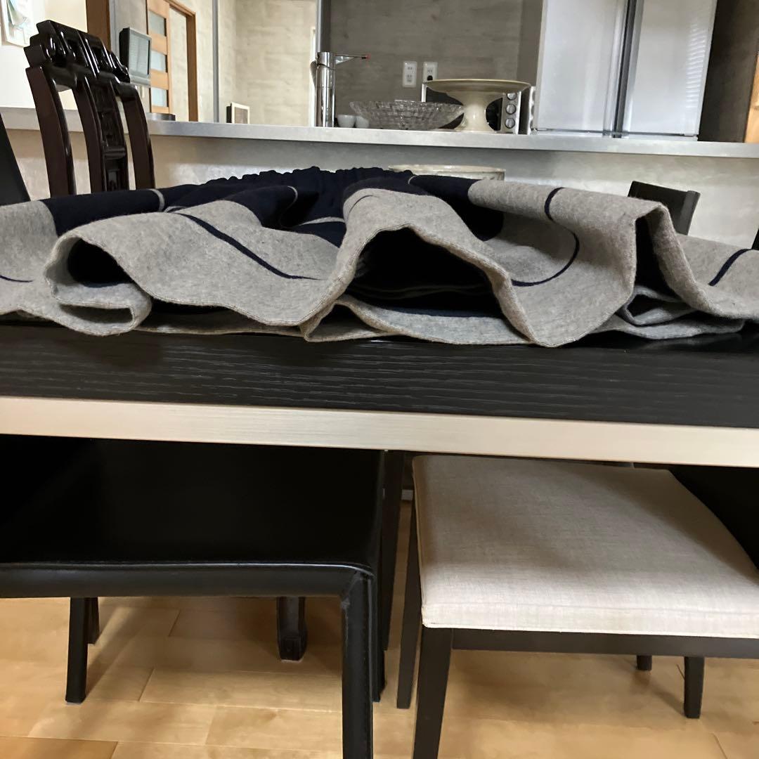 美品✨【Acne】フレアスカート ネイビー グレー ストライプ