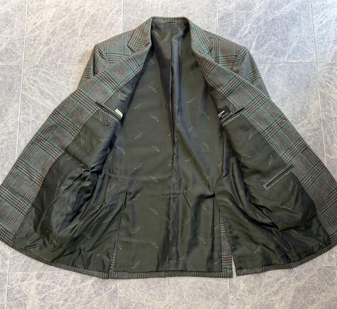 KITON キートン 100% カシミヤ テーラードジャケット チェック柄 48