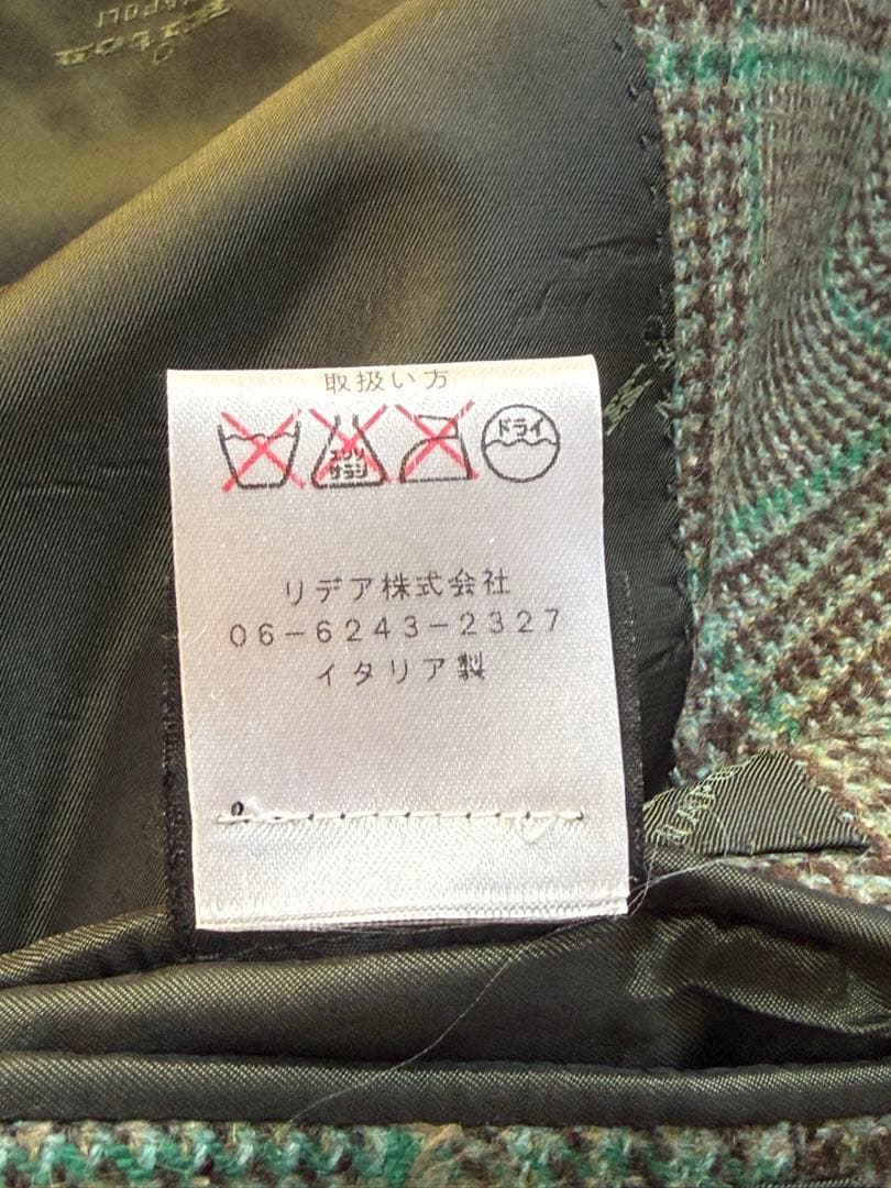 KITON キートン 100% カシミヤ テーラードジャケット チェック柄 48