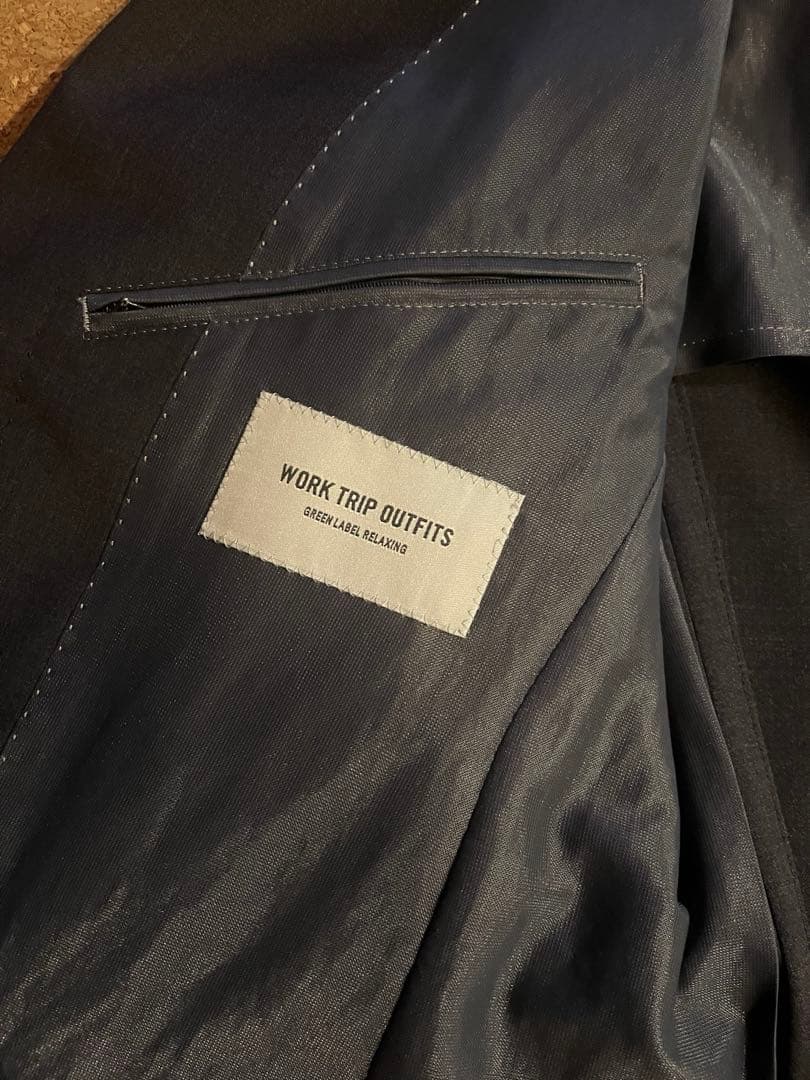 グリーンレーベルWORK TRIP OUTFITS スーツ　クリーニング済　春夏