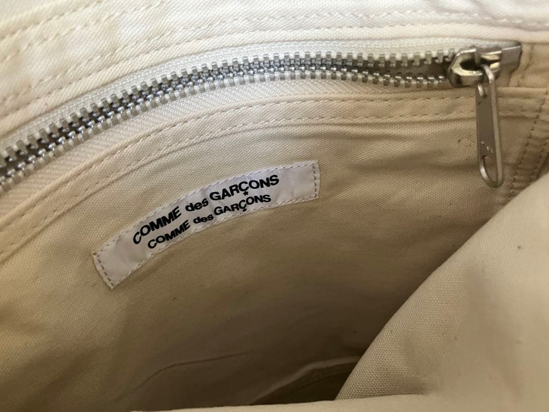 コムデギャルソンコムデギャルソン キャンバスレザーコンビミニトートバッグ