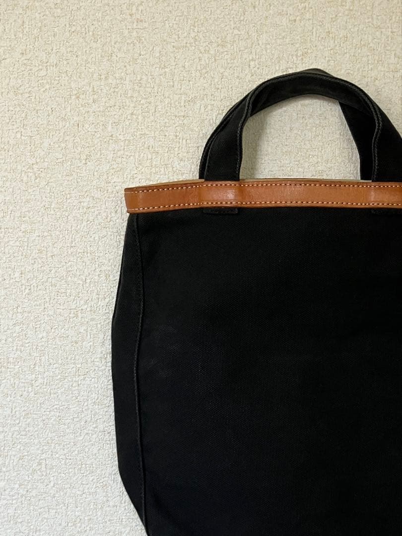 コムデギャルソンコムデギャルソン キャンバスレザーコンビミニトートバッグ