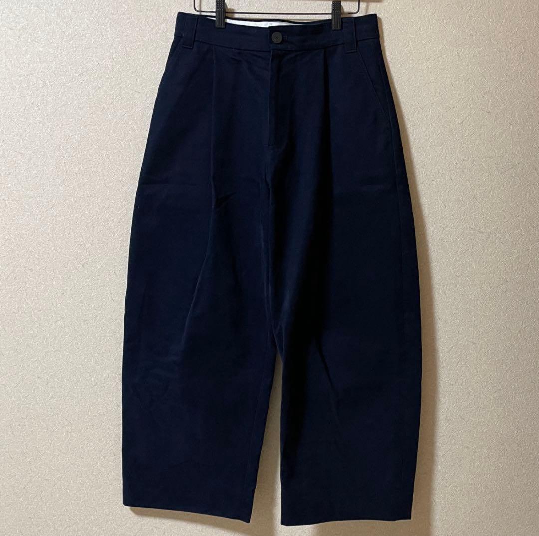 パンツ studio nicholson sorte volume pants navy