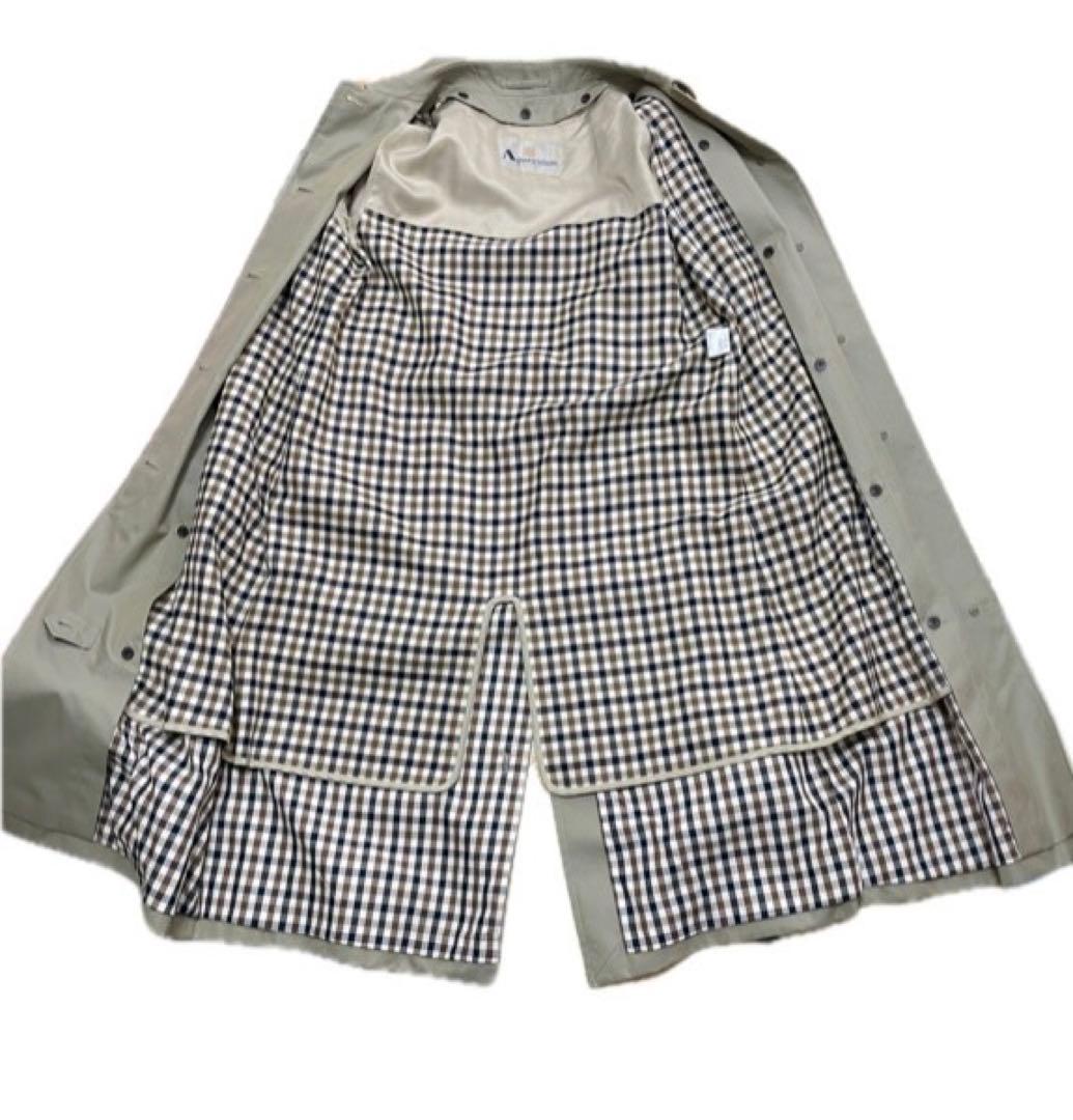 美品 Aquascutum アクアスキュータム トレンチコート ライナー付き