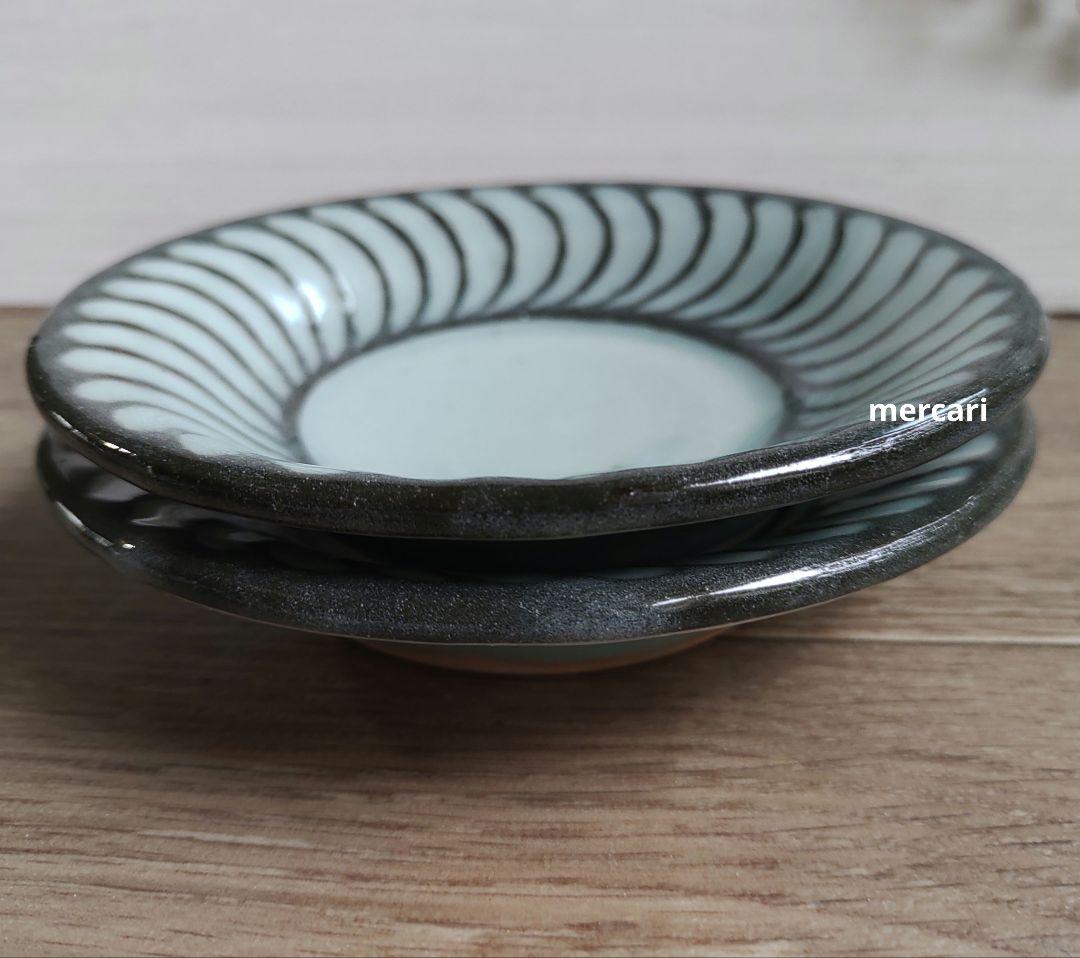 新品　仕立て屋陶器　ポット・カップ＆ソーサー2客　青磁×灰　陶芸　作家