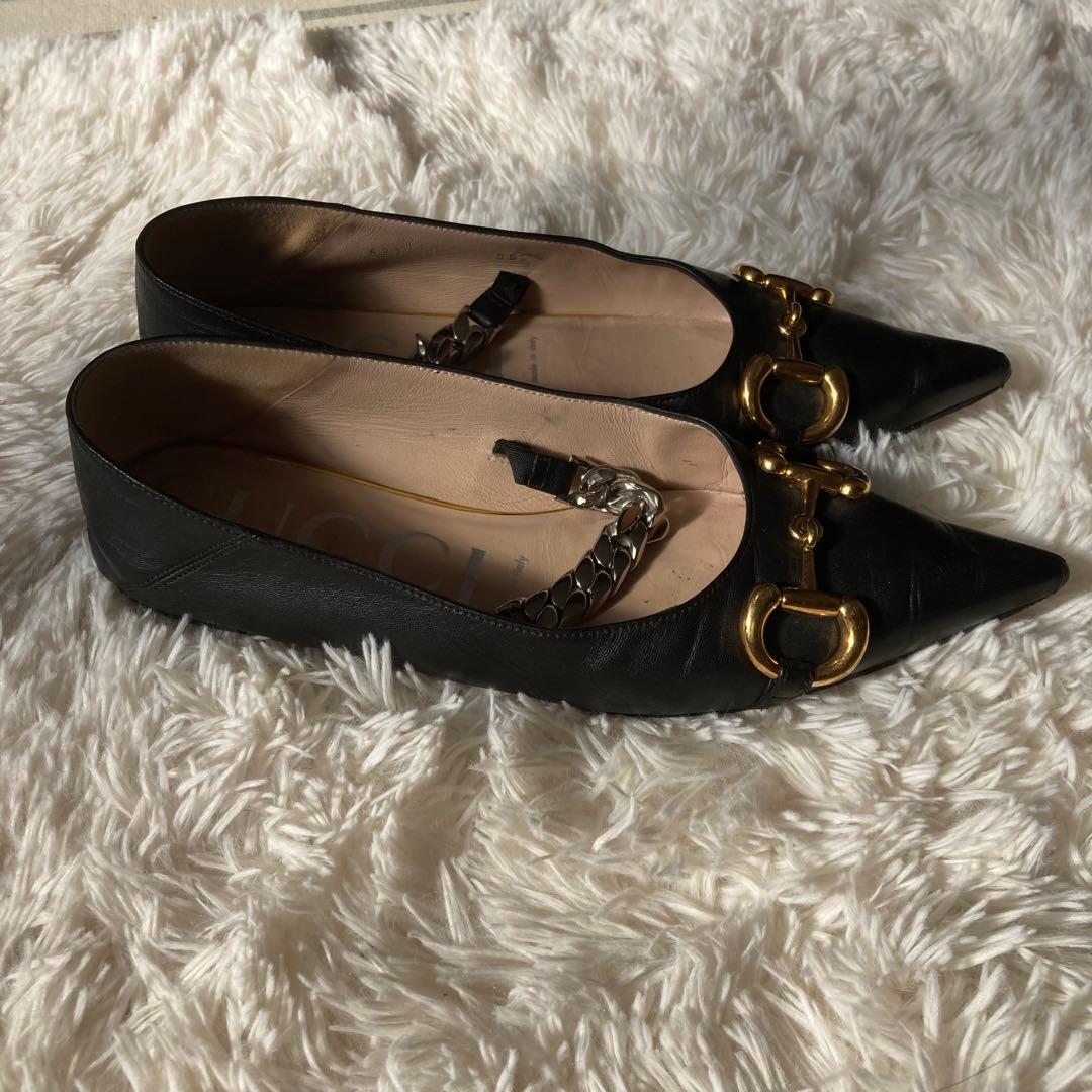 ★グッチ★ホースビット★ローファー★フラットシューズ★621161★ブラック★