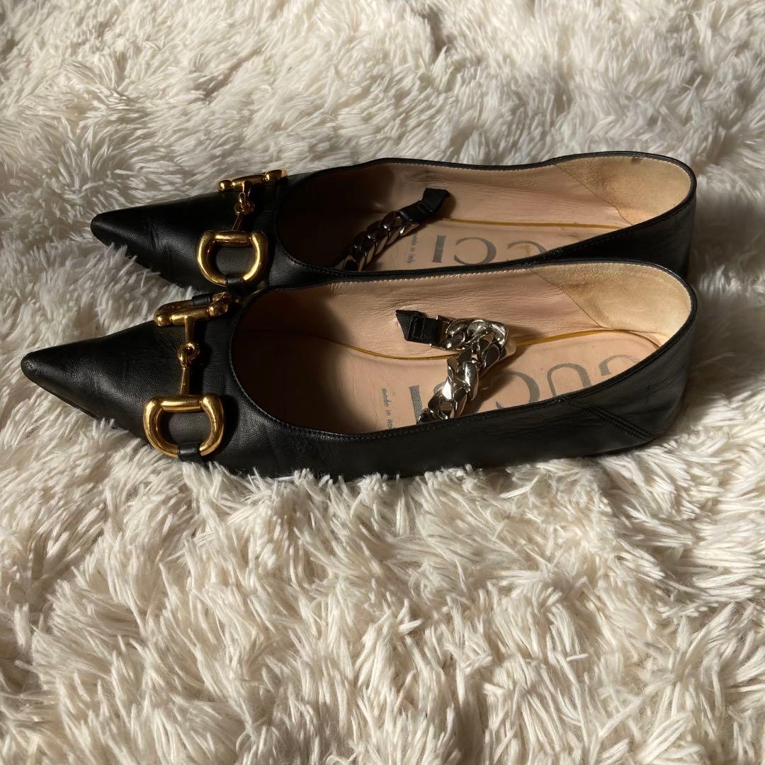 ★グッチ★ホースビット★ローファー★フラットシューズ★621161★ブラック★