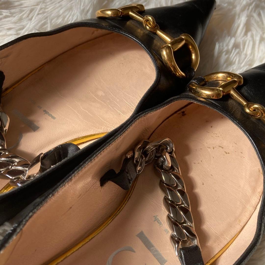 ★グッチ★ホースビット★ローファー★フラットシューズ★621161★ブラック★