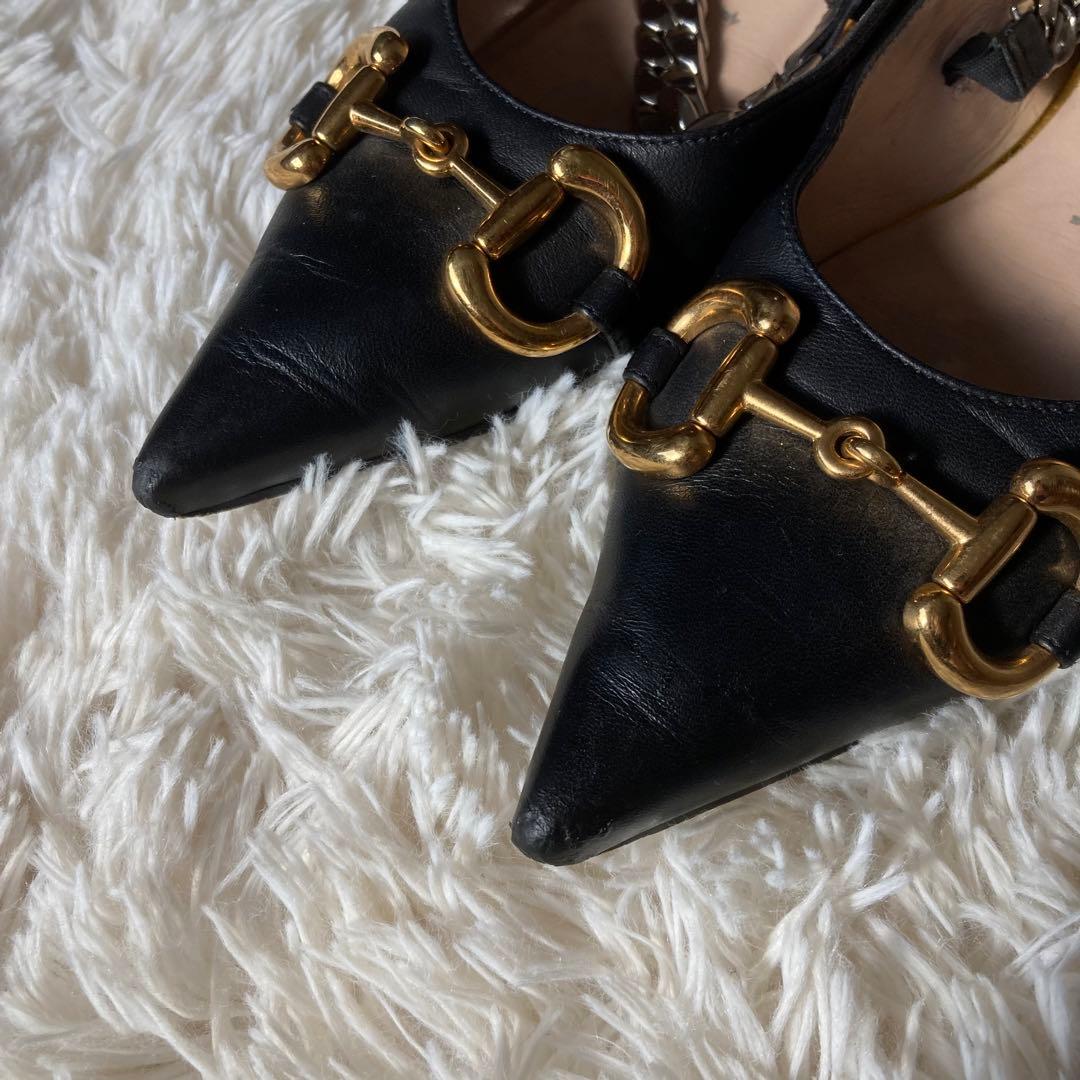 ★グッチ★ホースビット★ローファー★フラットシューズ★621161★ブラック★