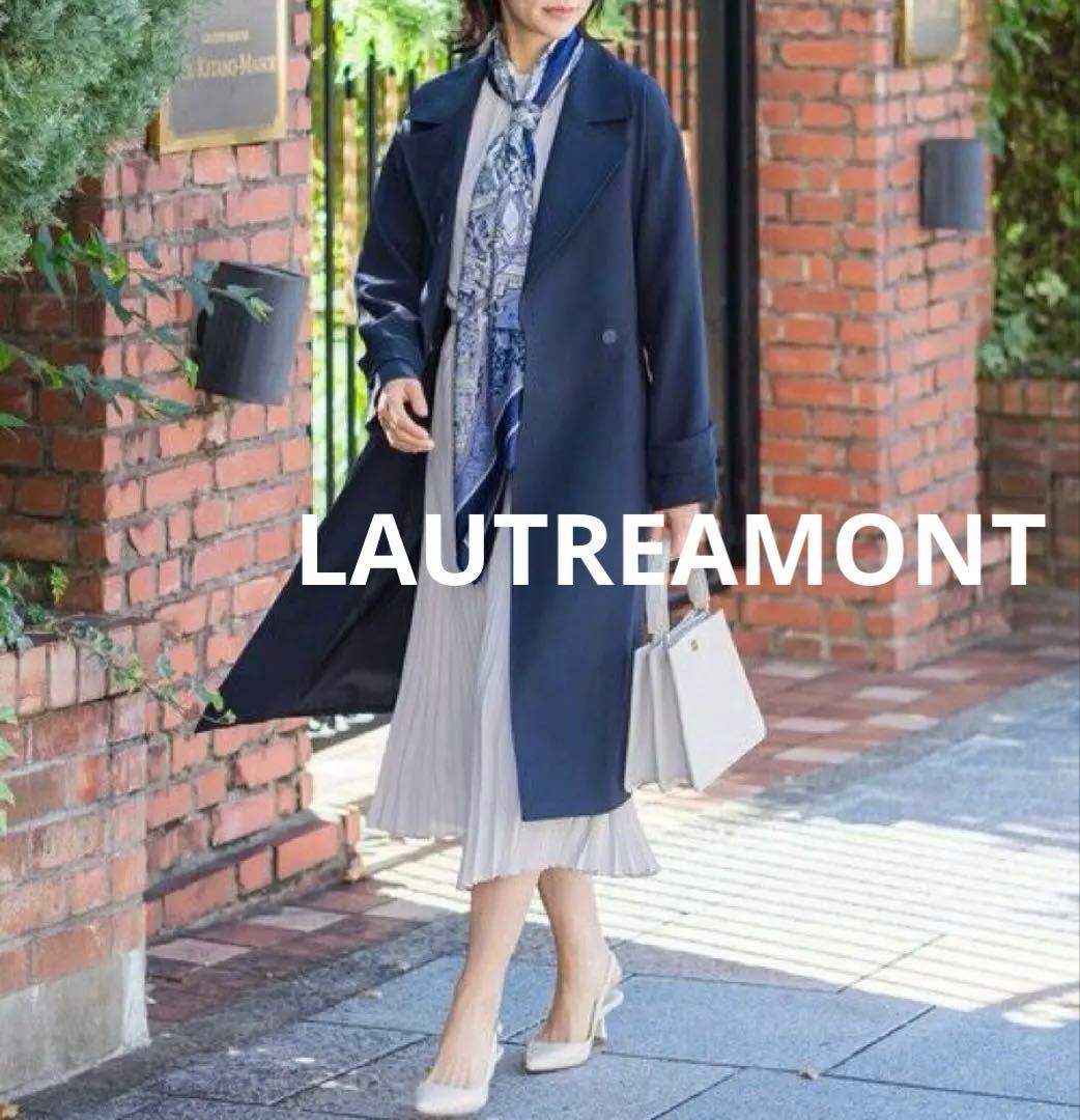 【美品】 2025SS ロートレアモン　防シワUVトレンチコート　ネイビー