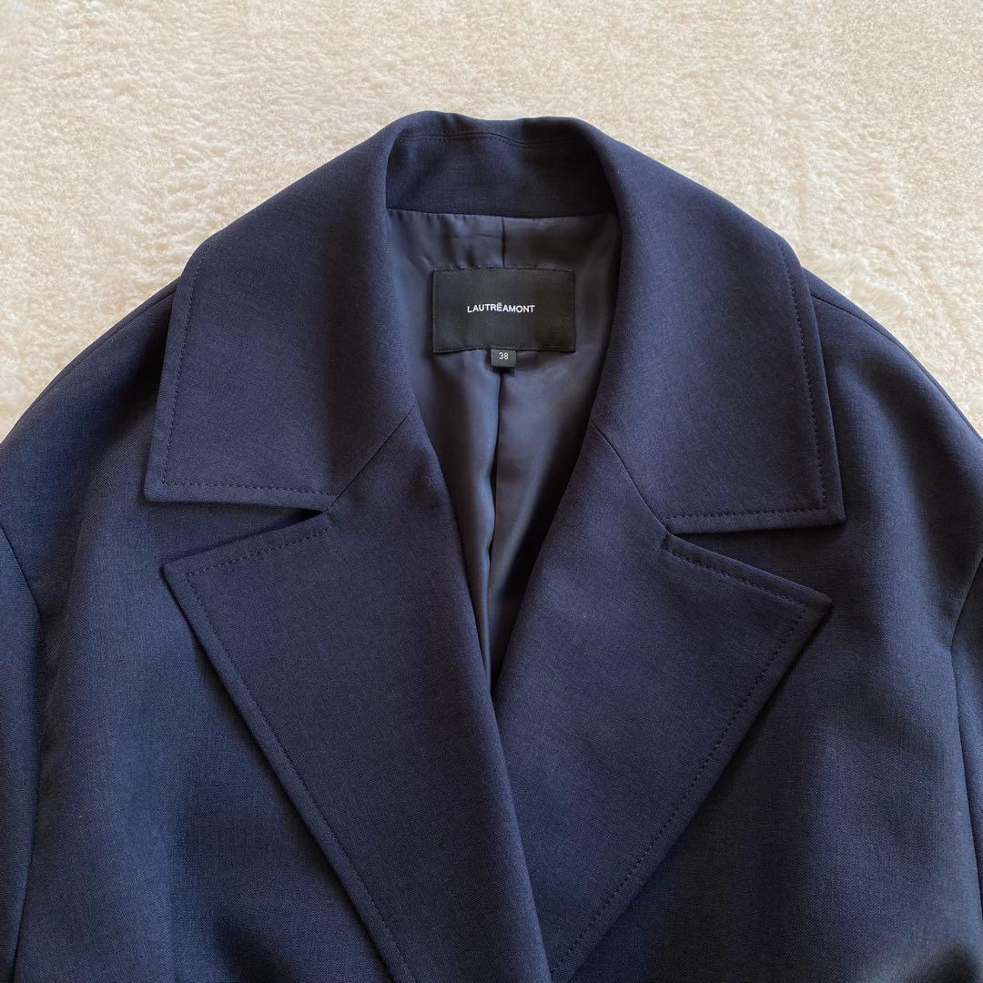 【美品】 2025SS ロートレアモン　防シワUVトレンチコート　ネイビー