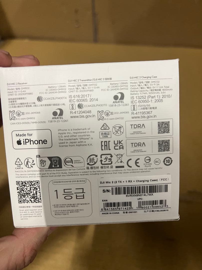 DJI Mic 2 オールインワン型ワイヤレスマイク