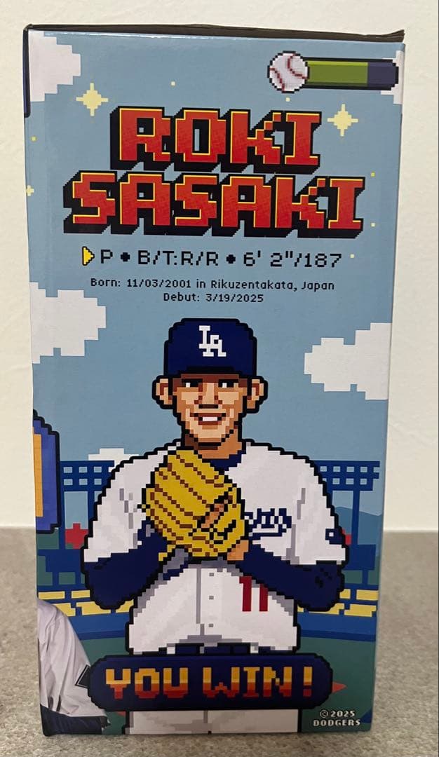 8/4 球場配布 ドジャース 佐々木朗希 ボブルヘッド 非売品