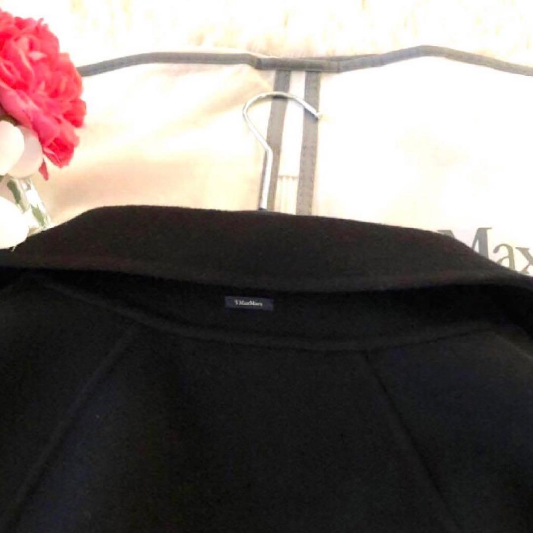 新品タグ付き‼️【マックスマーラ】38クチートアマーノ　ラップコート　ブラック