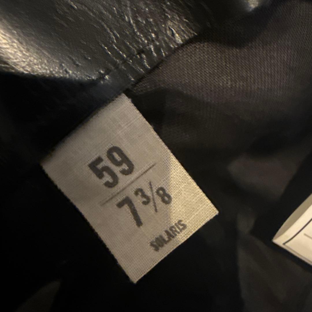 SOLARIS ブラック レザーバケットハット wagamama別注