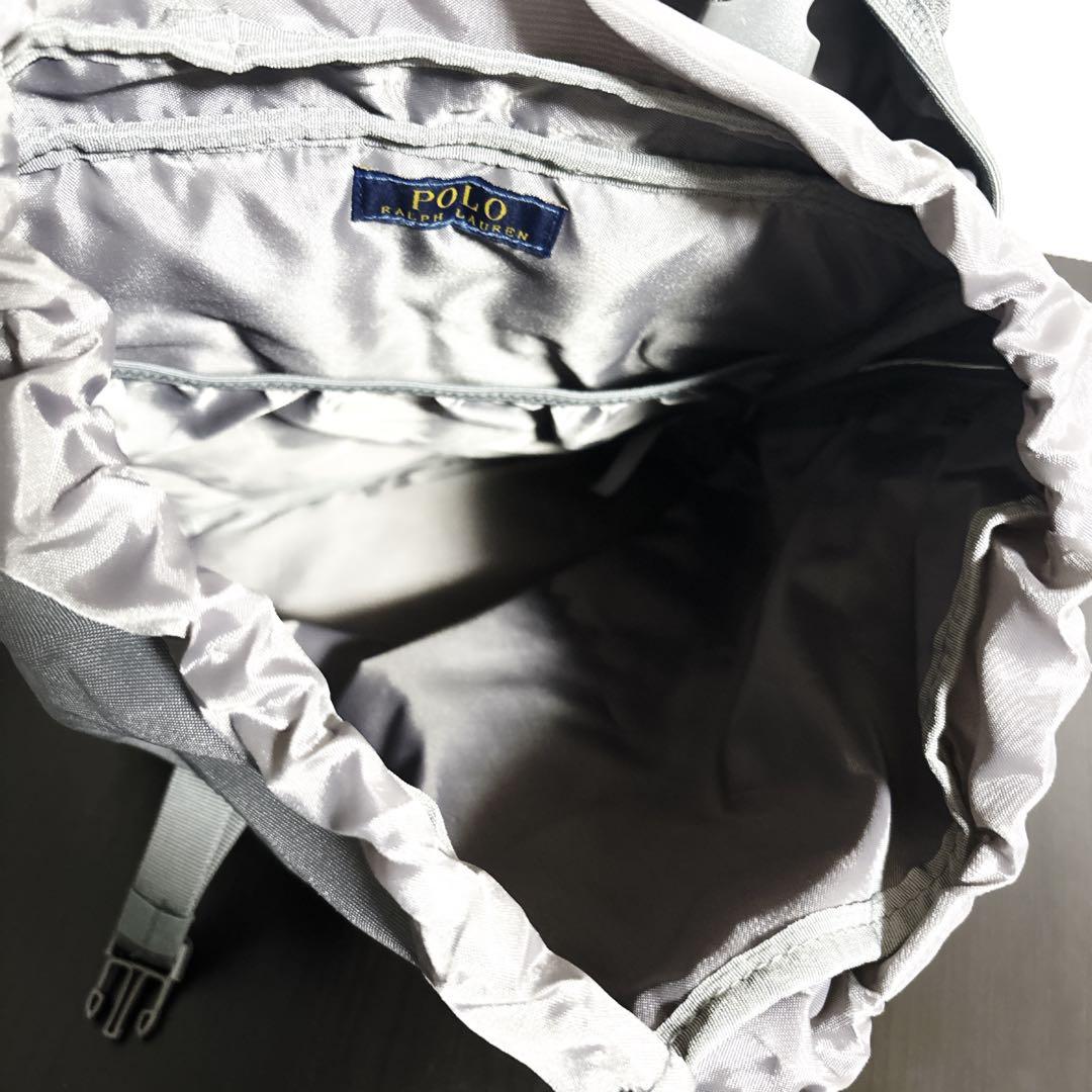 【極美品】ラルフローレン リュックサック　グレーRAS10104A
