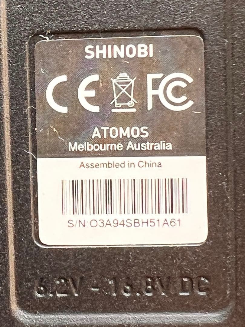 ATOMOS SHINOBI HDMI バッテリー2個 SmallRig付