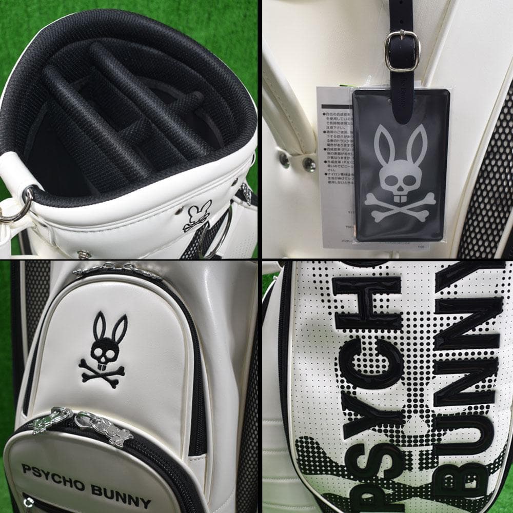 PSYCHO BUNNY/サイコバニー キャディバッグ9型【ホワイト】新品！