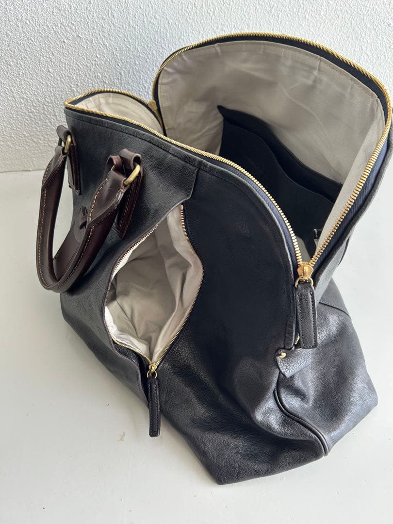 土屋鞄　レザーボストンバック　アーバンネイビー　メンズ