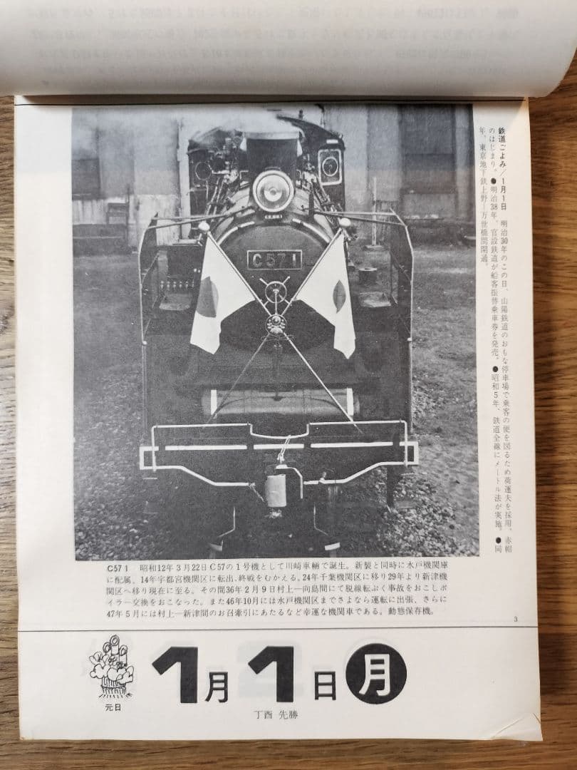 1973 SL日めくりカレンダー