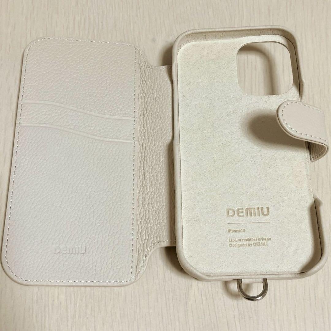 DEMIU BALLON バロン ドゥ iPhone16 レザーケース ベージュ