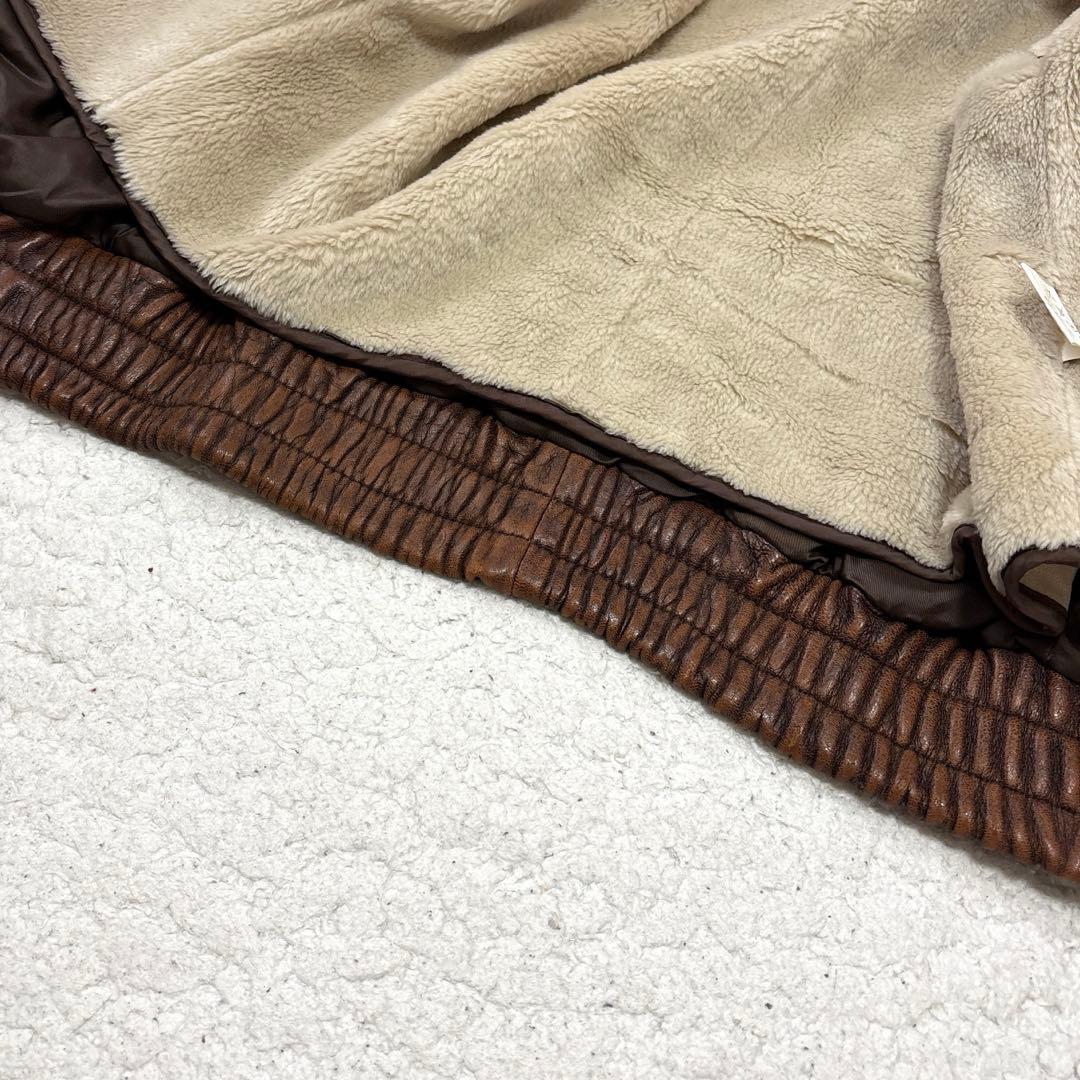 BEIN FOR MARKET フライトジャケット 羊革 襟ムートン 韓国製 L