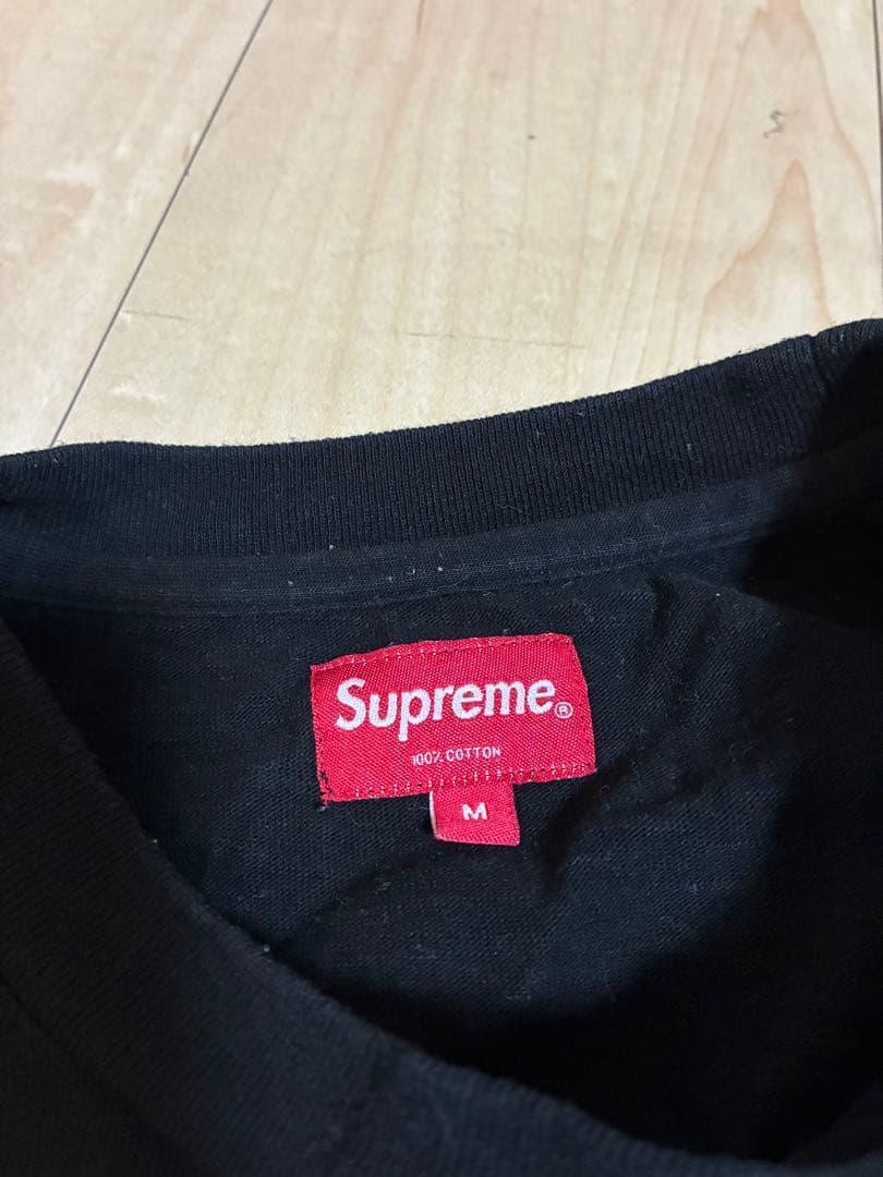 SUPREME（シュプリーム） 16SS アーチロゴ 長袖Tシャツ　ブラック