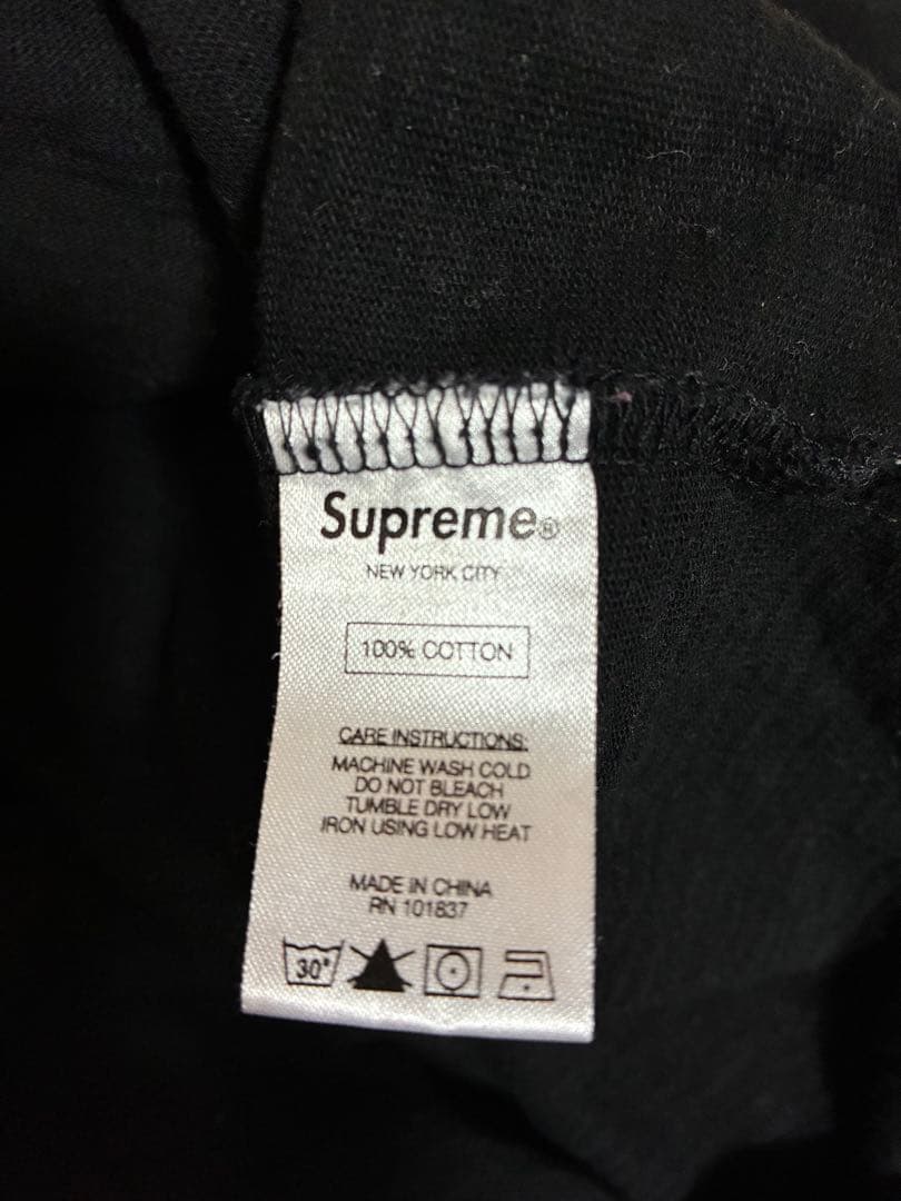 SUPREME（シュプリーム） 16SS アーチロゴ 長袖Tシャツ　ブラック