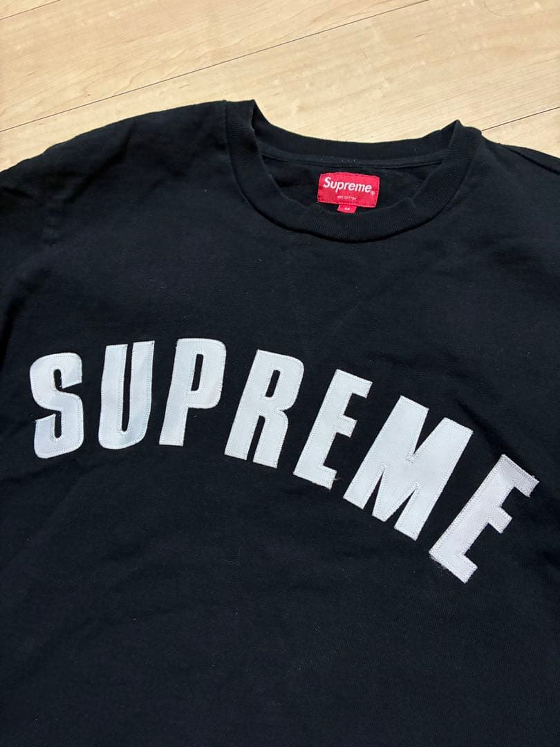 SUPREME（シュプリーム） 16SS アーチロゴ 長袖Tシャツ　ブラック