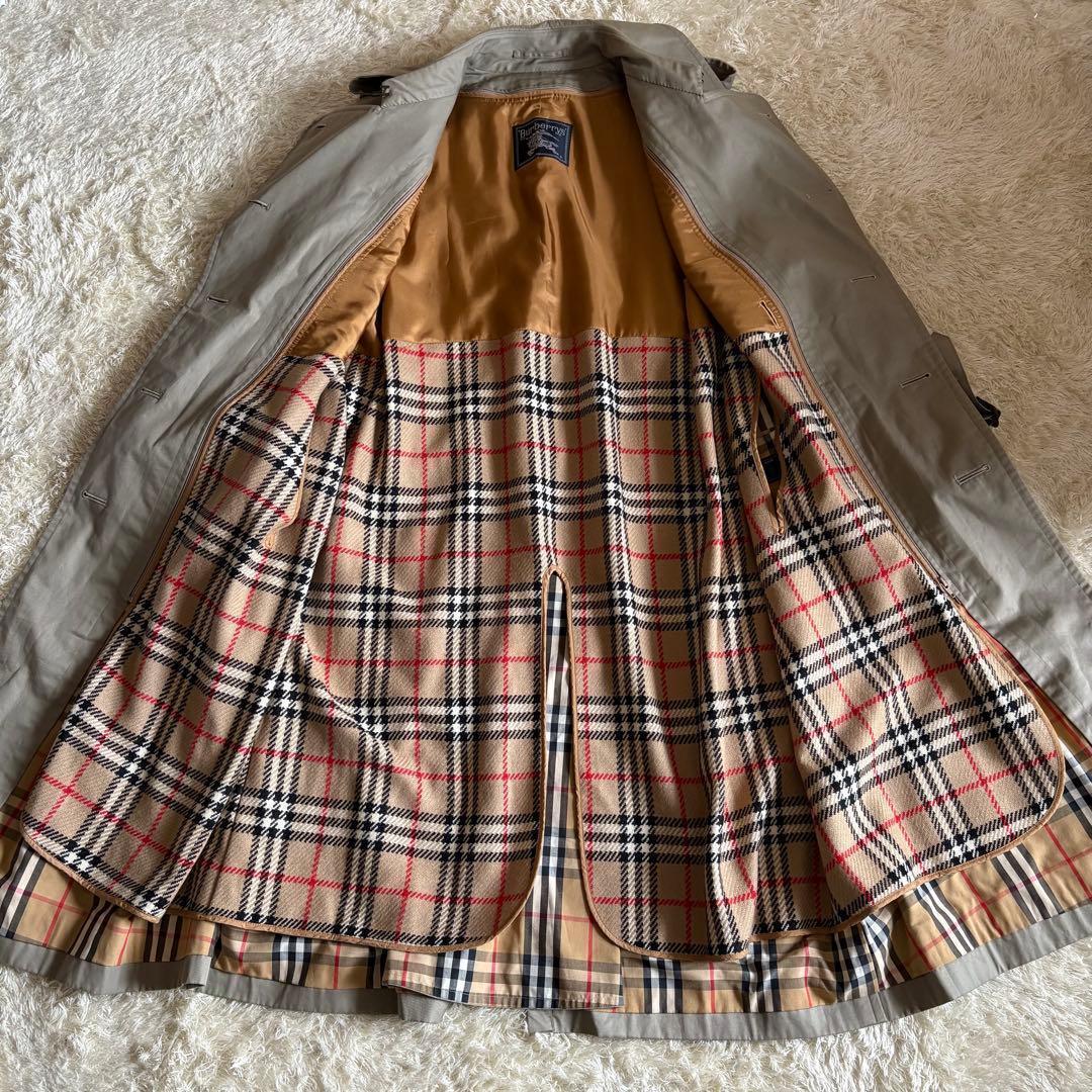 バーバリー トレンチコート ダブル ライナー ノバチェック ベルト L〜XL相当