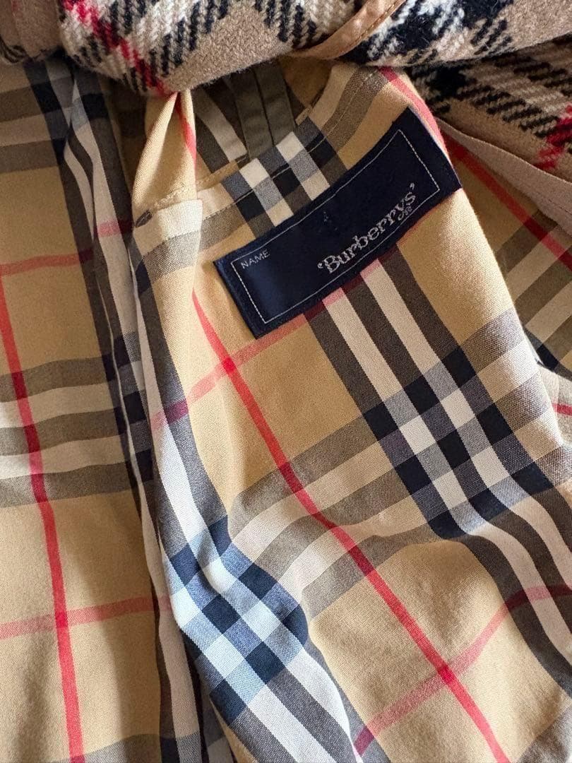 バーバリー トレンチコート ダブル ライナー ノバチェック ベルト L〜XL相当