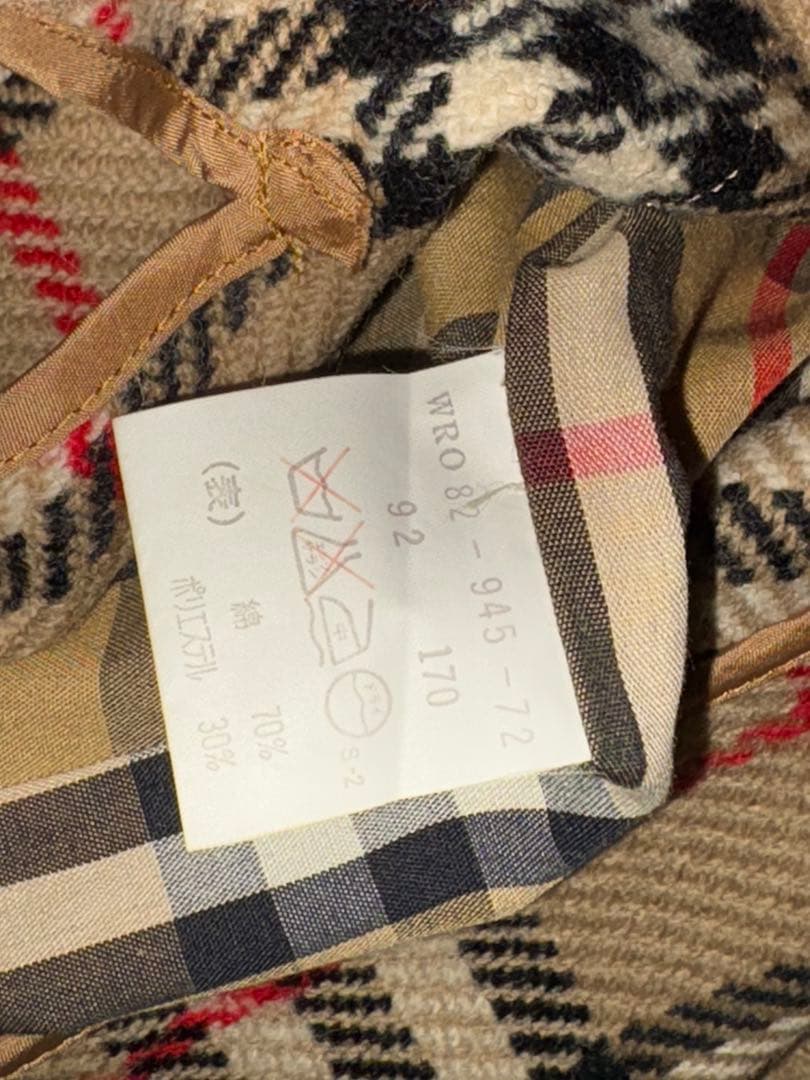 バーバリー トレンチコート ダブル ライナー ノバチェック ベルト L〜XL相当