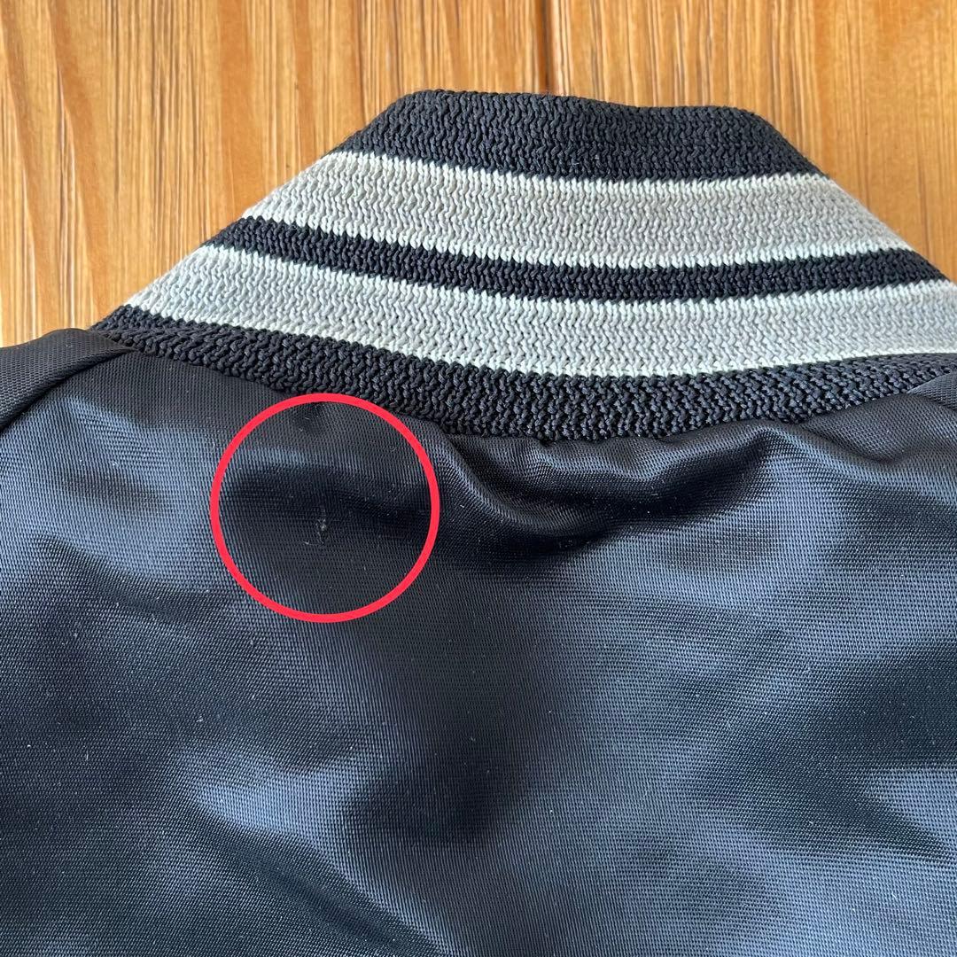 【今だけお得・美品】USA製NFL レイダース チョークライン スタジャン 黒