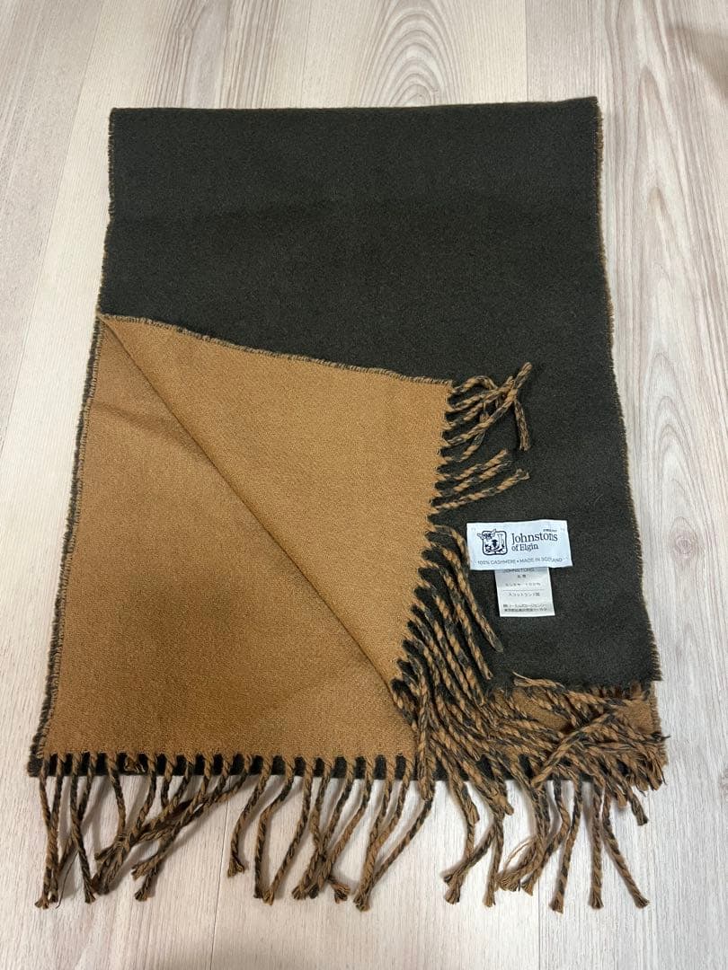 Johnstons カシミヤ100%製マフラー