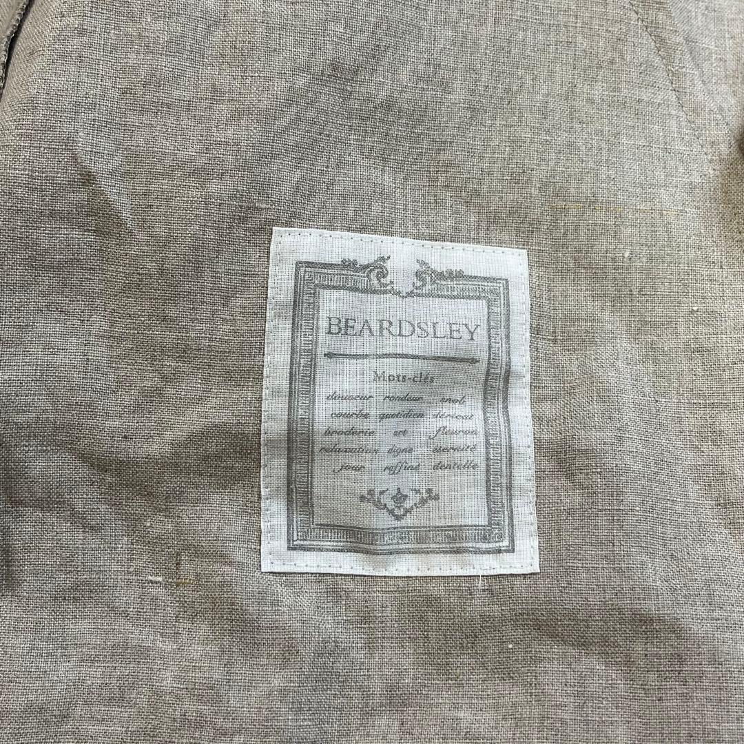 新品❣️BEARDSLEY ビアズリー リネン羽織 ノーカラージャケット ベージュ