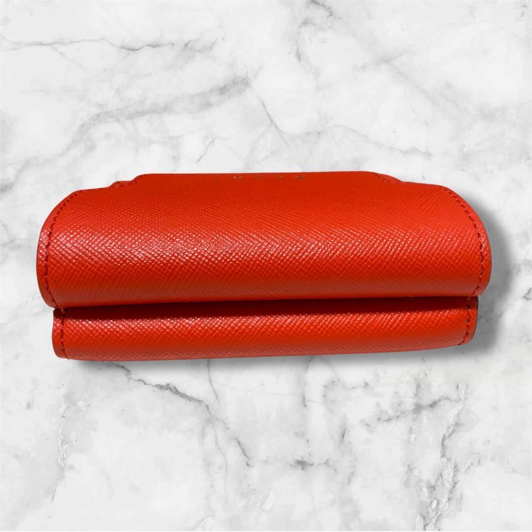 MARNIマルニ★三つ折りミニ財布トリフォールドウォレット★インディアンオレンジ