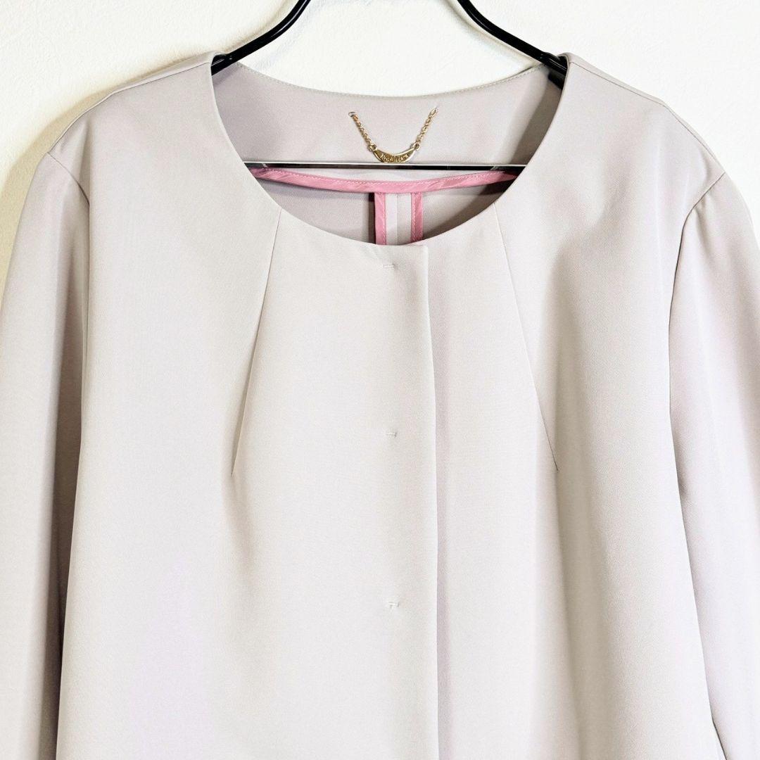 ローズティアラ大きいサイズ ダブルクロスリボンジャケット