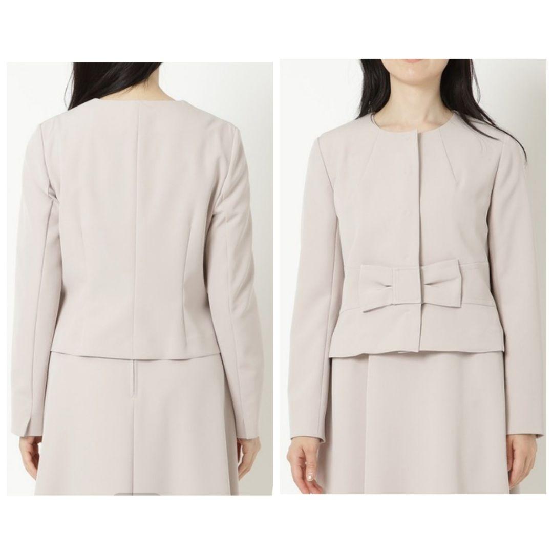 ローズティアラ大きいサイズ ダブルクロスリボンジャケット