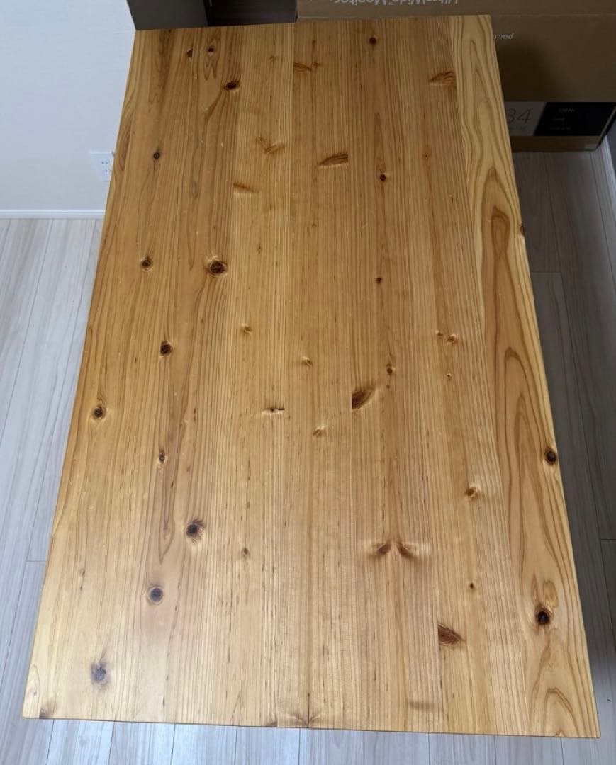 KANADEMONO かなでもの TABLE 無垢 杉 Black Steel