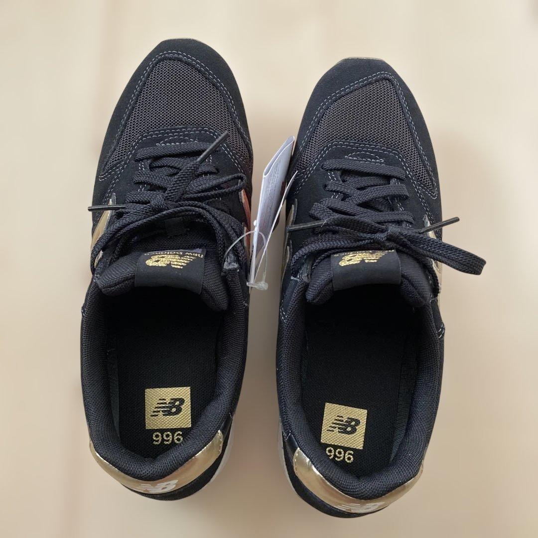 新品未使用 New Balance レディースWL996 ブラック 25.5