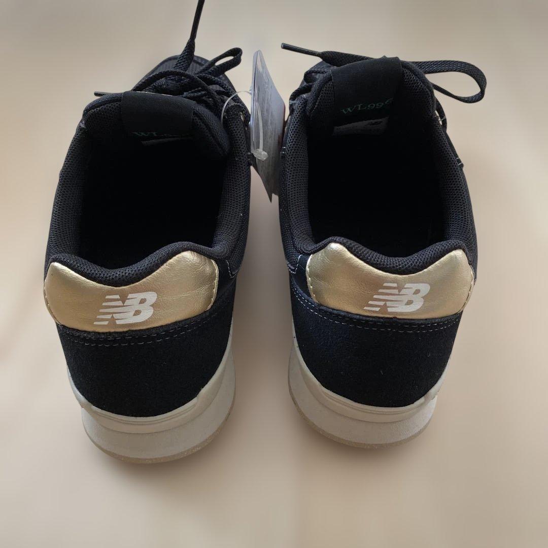 新品未使用 New Balance レディースWL996 ブラック 25.5
