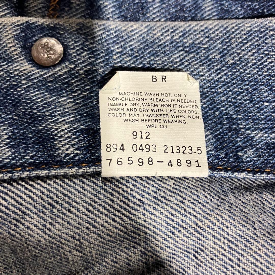 Levi’s デニムジャケット USA製 刺繍 背面ロゴ 76598 4891