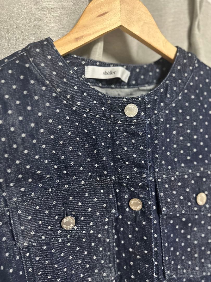 【最終値下げ】sheller DOTジャガードデニムジャケット