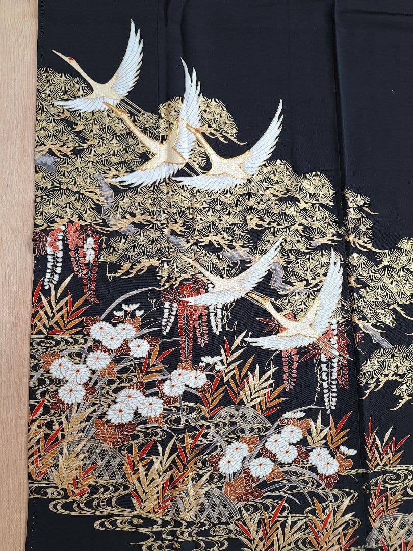 着物リメイクワンピース3643