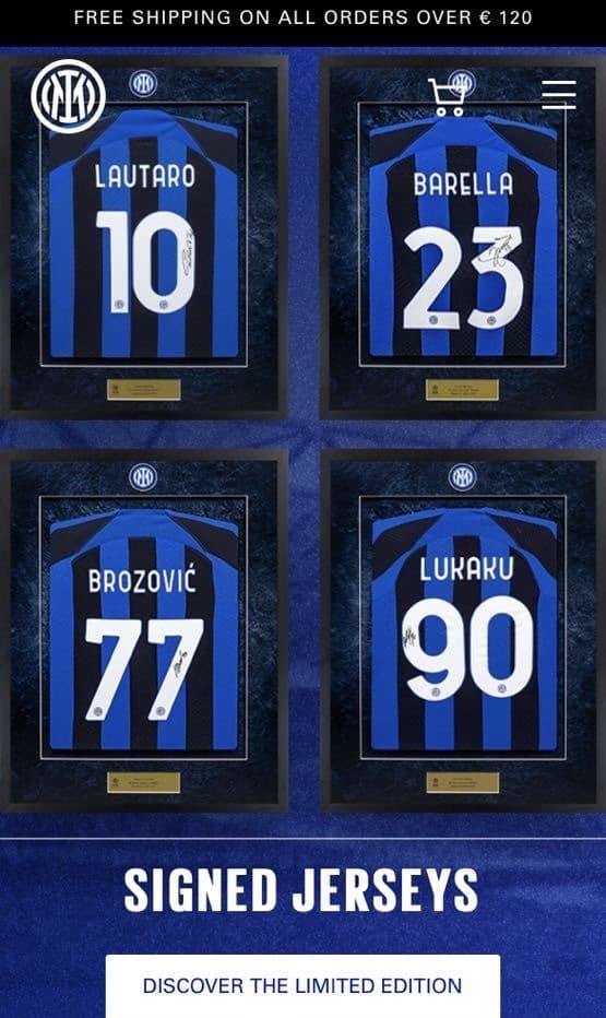 怪魚様用　インテル ラウタロ 直筆サイン入り ユニフォーム 額