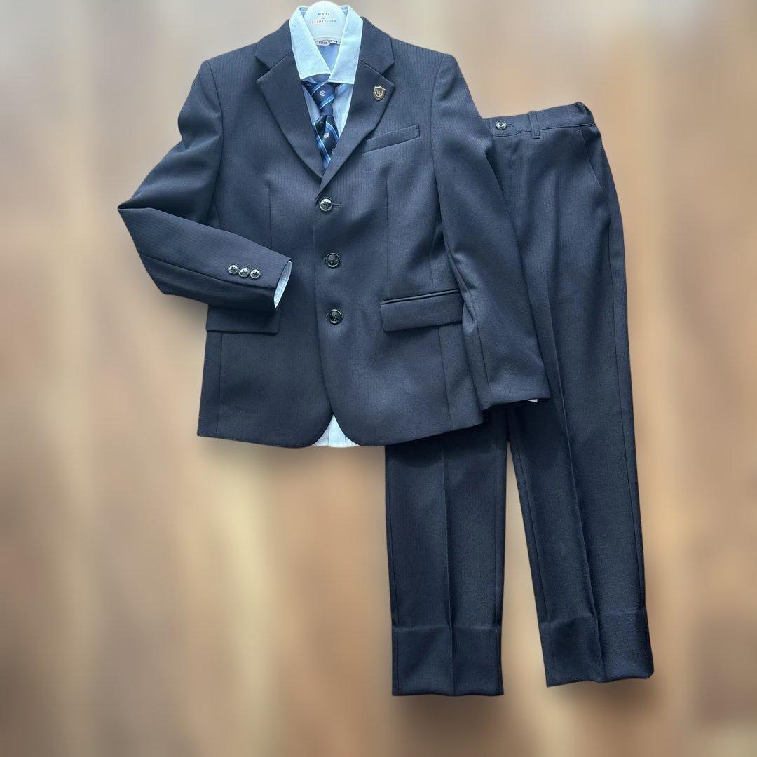 BEAMS フォーマルスーツ ネイビーブルー　150