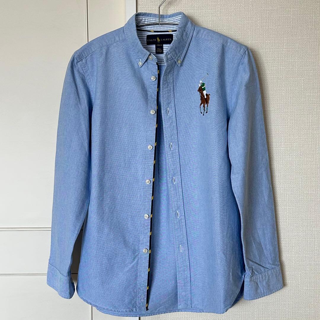 極美品　ラルフローレン　オックスフォードBDシャツ ビックポニー　ボーイズ160