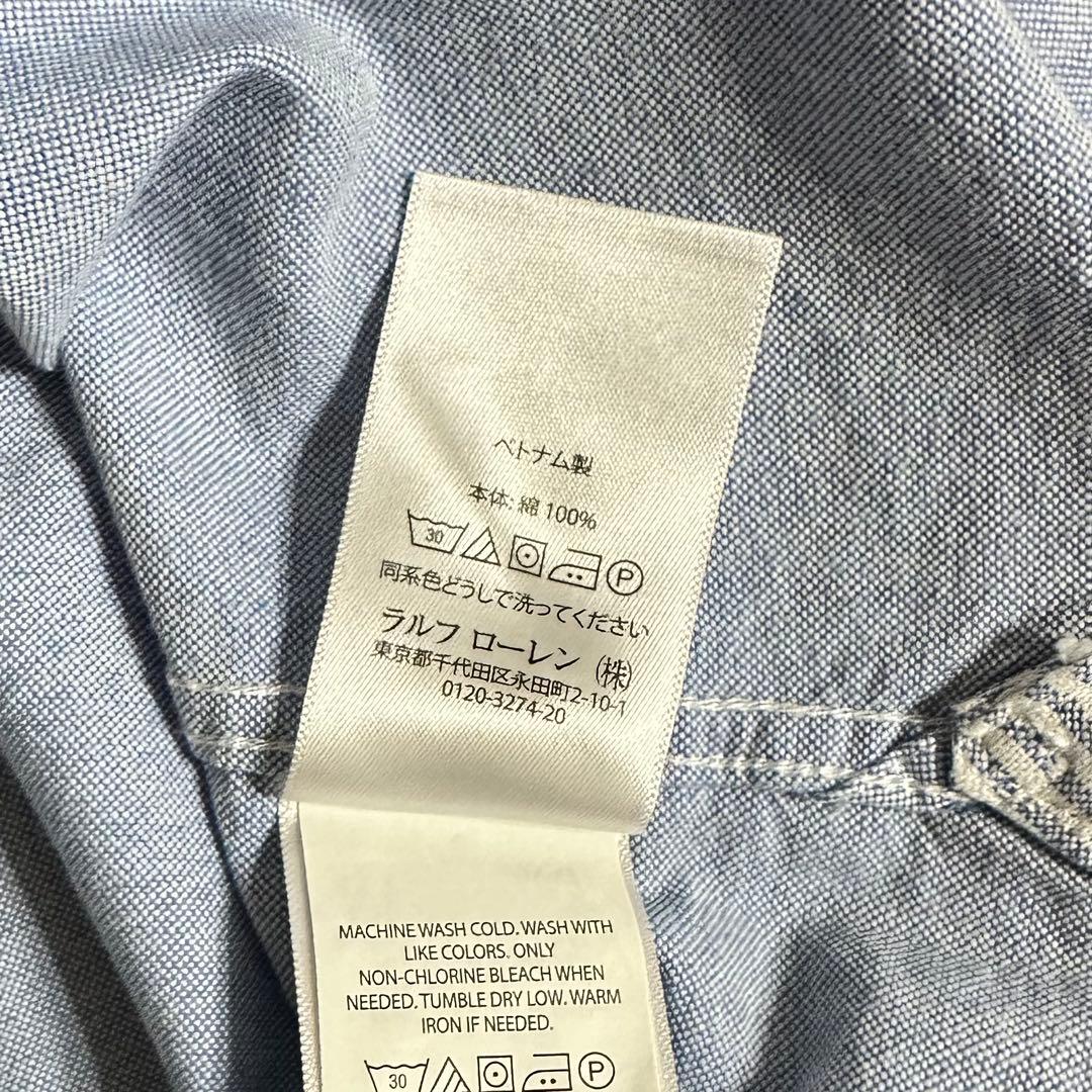 極美品　ラルフローレン　オックスフォードBDシャツ ビックポニー　ボーイズ160